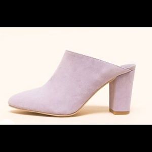 CHARLOTTE STONE DESI HEEL SIZE 10 LILAC